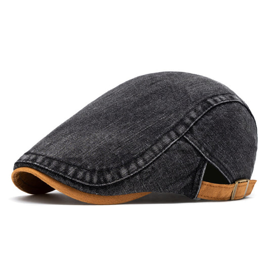 Boina Denim Desteñida para Hombre con Contraste de Colores - Image 15