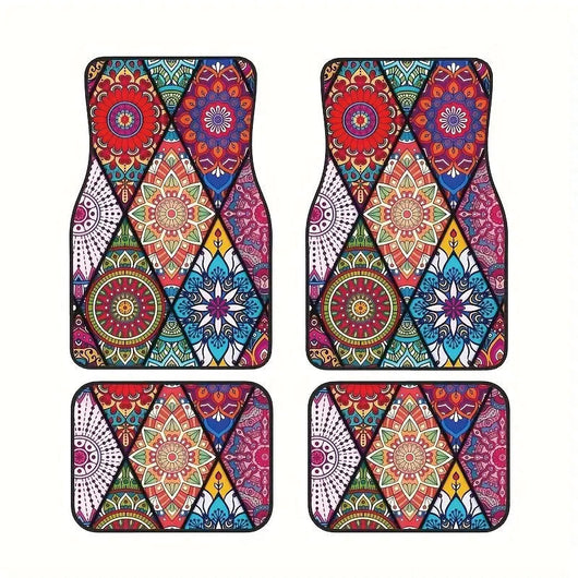 Juego de Tapetes para Auto Estilo Bohemio Retro - Image 7