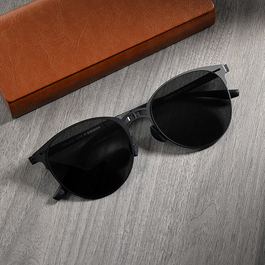 Gafas de Sol Vintage Plegables para Hombre en Acero Inoxidable - Image 20