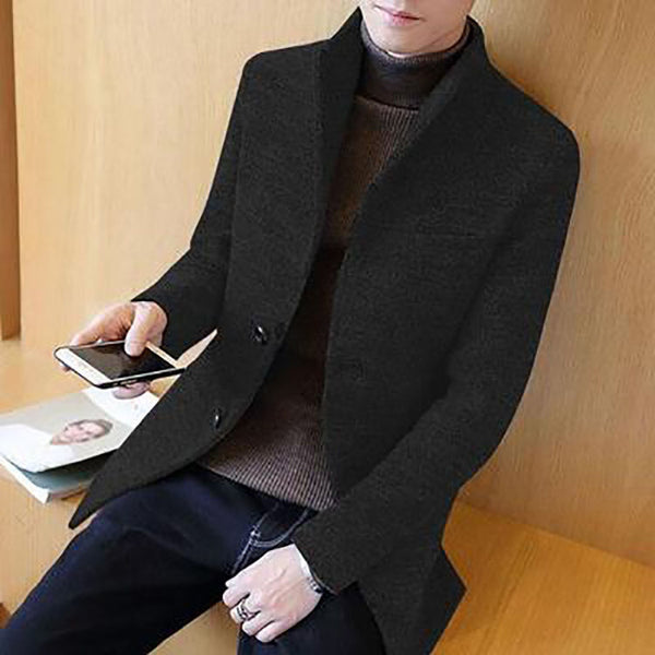 Chaqueta de Lana Coreana Slim Fit Premium
