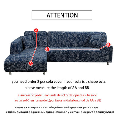 Funda Elástica para Sofá Azul - Protección y Estilo para tu Sala - Image 3