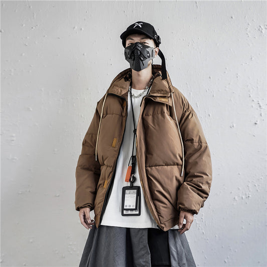 Abrigo Acolchado de Algodón con Cuello Tipo Stand para Hombre - Image 2