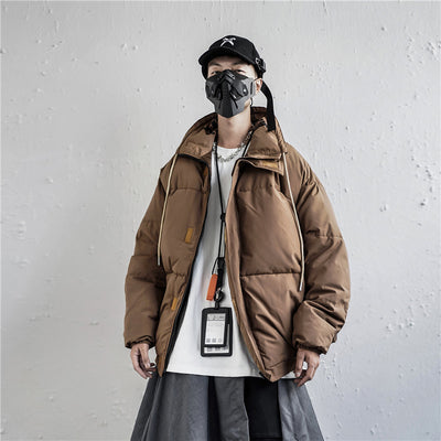 Abrigo Acolchado de Algodón con Cuello Tipo Stand para Hombre - Image 2