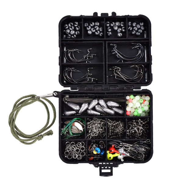 Maletín de Pesca Marina 246 Piezas - Kit Completo de Accesorios y Cebos