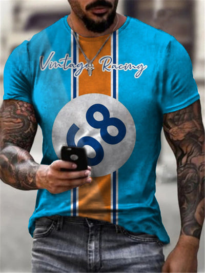 Camiseta Deportiva Slim Fit para Hombre - Talla Grande con Estampado Moderno - Image 9