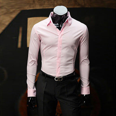 Camisa Ejecutiva Slim Fit de Manga Larga para Hombre - Image 14