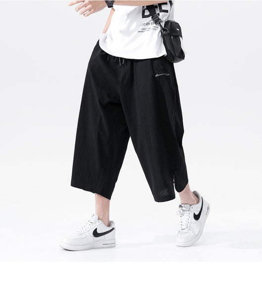 Pantalones Cortos de Lino con Botones Casuales - Image 17