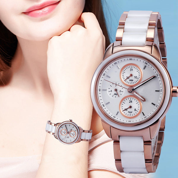 Reloj de Pulsera Cuarzo para Dama - Diseño Moderno y Elegante