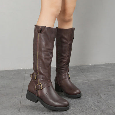 Botas Dr Martens Talla Grande con Cierre Lateral y Suela Gruesa para Mujer - Image 3
