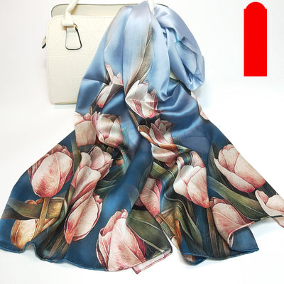 Pañuelo de Seda Estampado para Mujer - Image 36