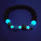 Pulseira de pedras naturais Branca K Azul