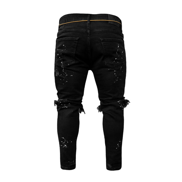 Jeans de Pintor para Hombre con Diseño Artístico