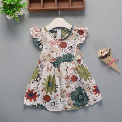 Vestido Infantil Algodón Floral Estampado para Verano - Image 19