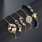 Set de Pulseras Boho Corazón Tortuga con Piedras - Diseño Infinito para Mujer
