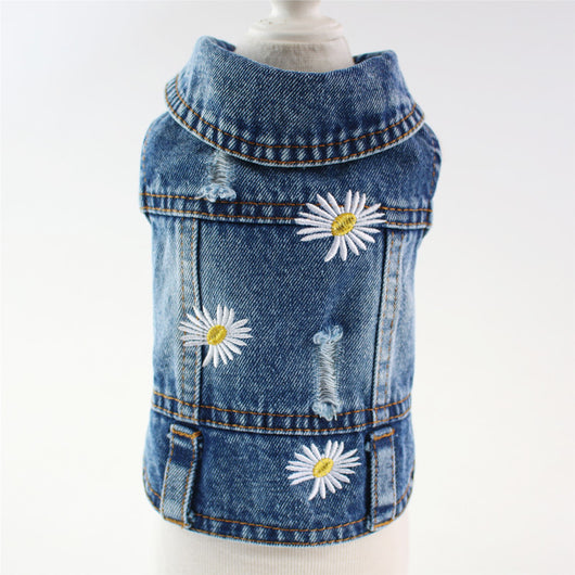 Falda Denim a Cuadros con Bordado de Cachorro Teddy para Primavera y Otoño - Image 8