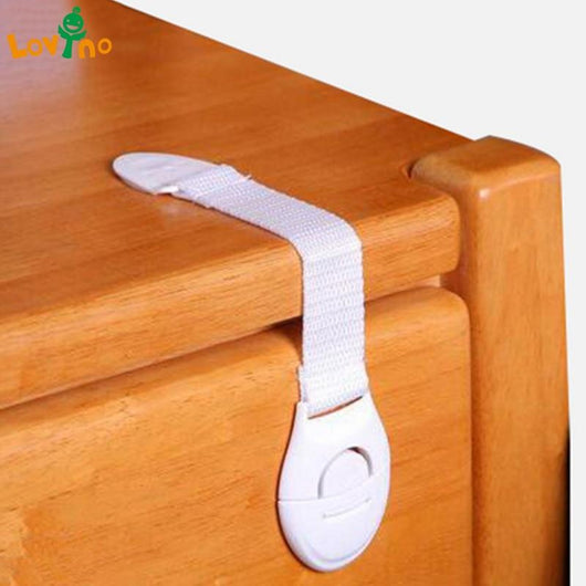 Cerradura de Seguridad Infantil Multifuncional con Correa - Protección para Refrigerador y Muebles