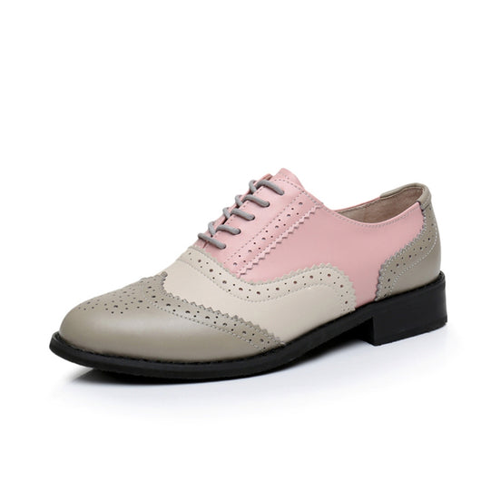 Zapatos de Combinación de Colores Estilo Británico - Image 6