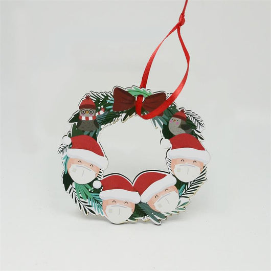 Adorno Navideño de Madera - Muñeco de Nieve Colgante - Image 11