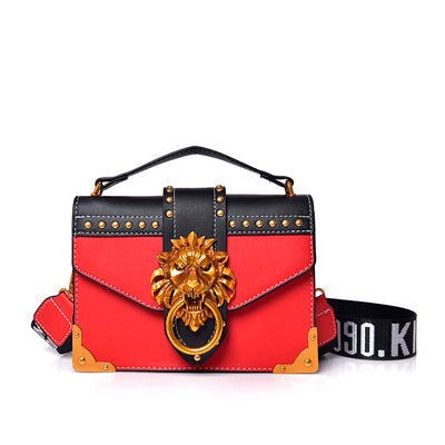 Bolso Bandolera de Moda con Cabeza de León Metálica - Image 29