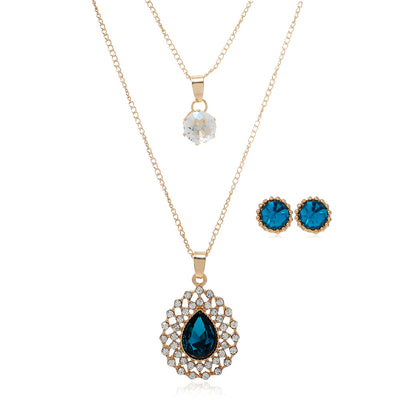 Conjunto de Collar y Aretes de Diamantes Brillantes - Image 11