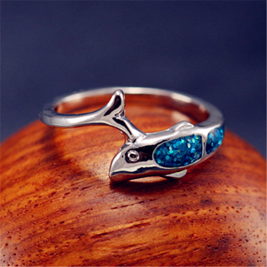 Anillo de Mujer con Delfín de Ópalo - Image 4