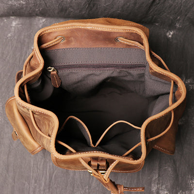 Mochila de Cuero Crazy Horse para Mujer - Image 11