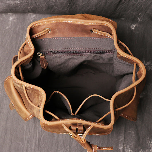 Mochila de Cuero Crazy Horse para Mujer - Image 11
