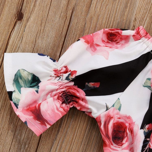 Conjunto de Tops y Shorts a Rayas para Niñas - Image 4