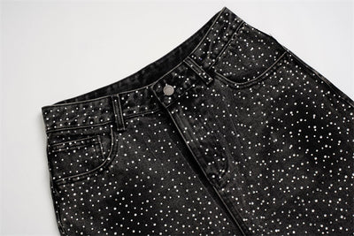 Pantalones Jeans Rectos Anchos con Detalles de Strass - Diseño Casual Moderno - Image 31