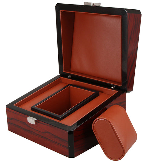 Caja Organizadora de Madera para Relojes y Joyas