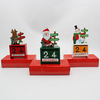 Adornos Navideños de Madera con Calendario - Image 2