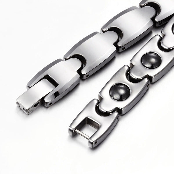 Pulsera Magnética de Acero Tungsteno para Hombre