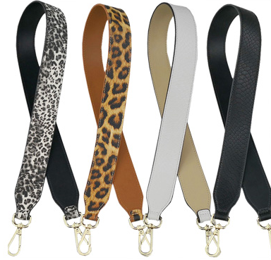Cinturón de Cuero Estampado Leopardo Ajustable