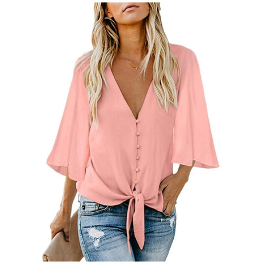 Blusa de Gasa con Mangas Volantes - Image 11