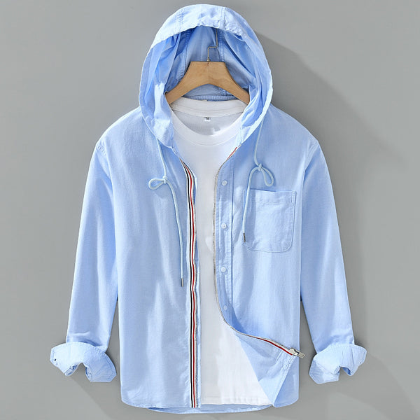 Chamarra Sudadera con Capucha de Algodón - Estilo Casual Americano para Hombre