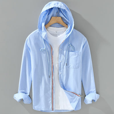 Chamarra Sudadera con Capucha de Algodón - Estilo Casual Americano para Hombre