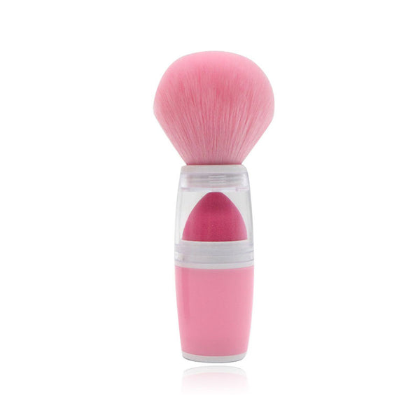 Brocha de Colorete Portátil con Esponja Suave - Herramienta Multiusos para Maquillaje - Image 3