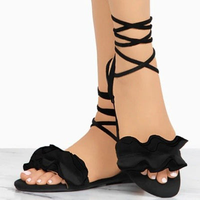 Sandalias Planas Floreadas Talla Grande para Mujer - Image 11