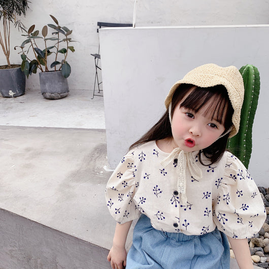 Blusa de Algodón con Mangas Abullonadas para Niña - Image 19