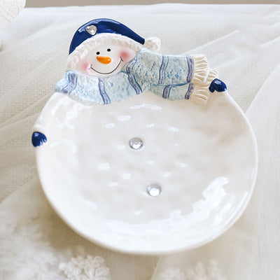 Adornos Navideños de Cerámica y Vajilla Muñeco de Nieve - Image 10