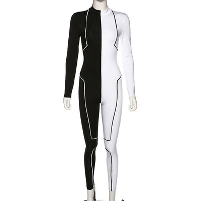 Jumpsuit Deportivo con Costuras Bicolor - Image 6