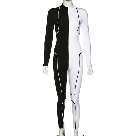 Jumpsuit Deportivo con Costuras Bicolor - Image 6