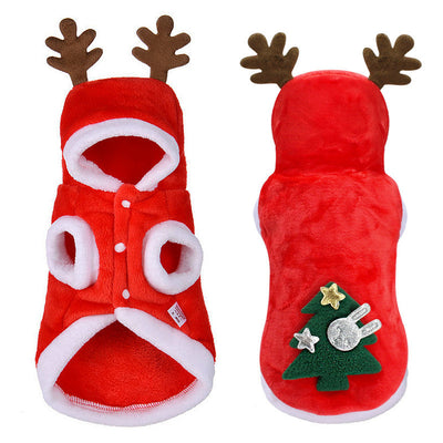 Ropa Navideña de Franela para Mascotas - Diseño Alce Festivo - Image 3