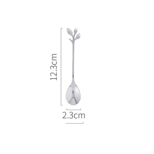 Set Elegante de Tenedores y Cucharas - Diseño de Hoja Nórdica - Image 10