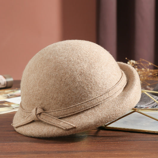 Sombrero de Fieltro Pura Lana con Lazo Elegante Estilo Británico - Image 6