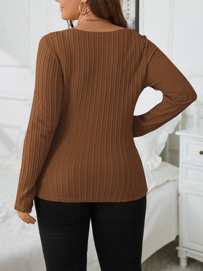 Blusa Henley Térmica Reductora de Manga Larga en Punto Waffle - Image 15
