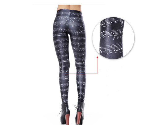Leggins de Cintura Alta con Estampado Geométrico - Image 2