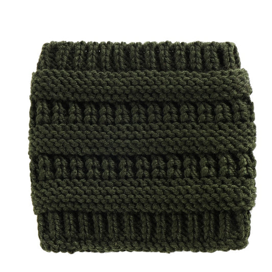 Gorro Tejido con Abertura para Coleta - Beanie Cálido para Invierno - Image 2