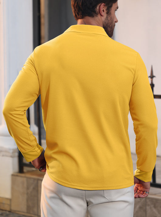 Camisa Casual Americana de Solapa para Hombre - Manga Larga - Image 20