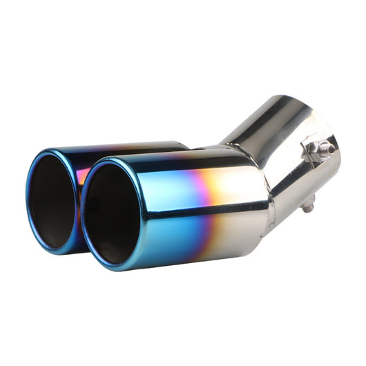 Tubo de Escape Doble Silenciador Universal Acero Inoxidable para Automóviles - Image 8